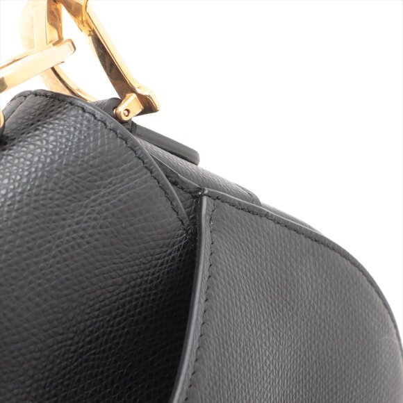Christian Dior Saddle Bag Leather Shoulder bag Black - Picture 12 of 13
